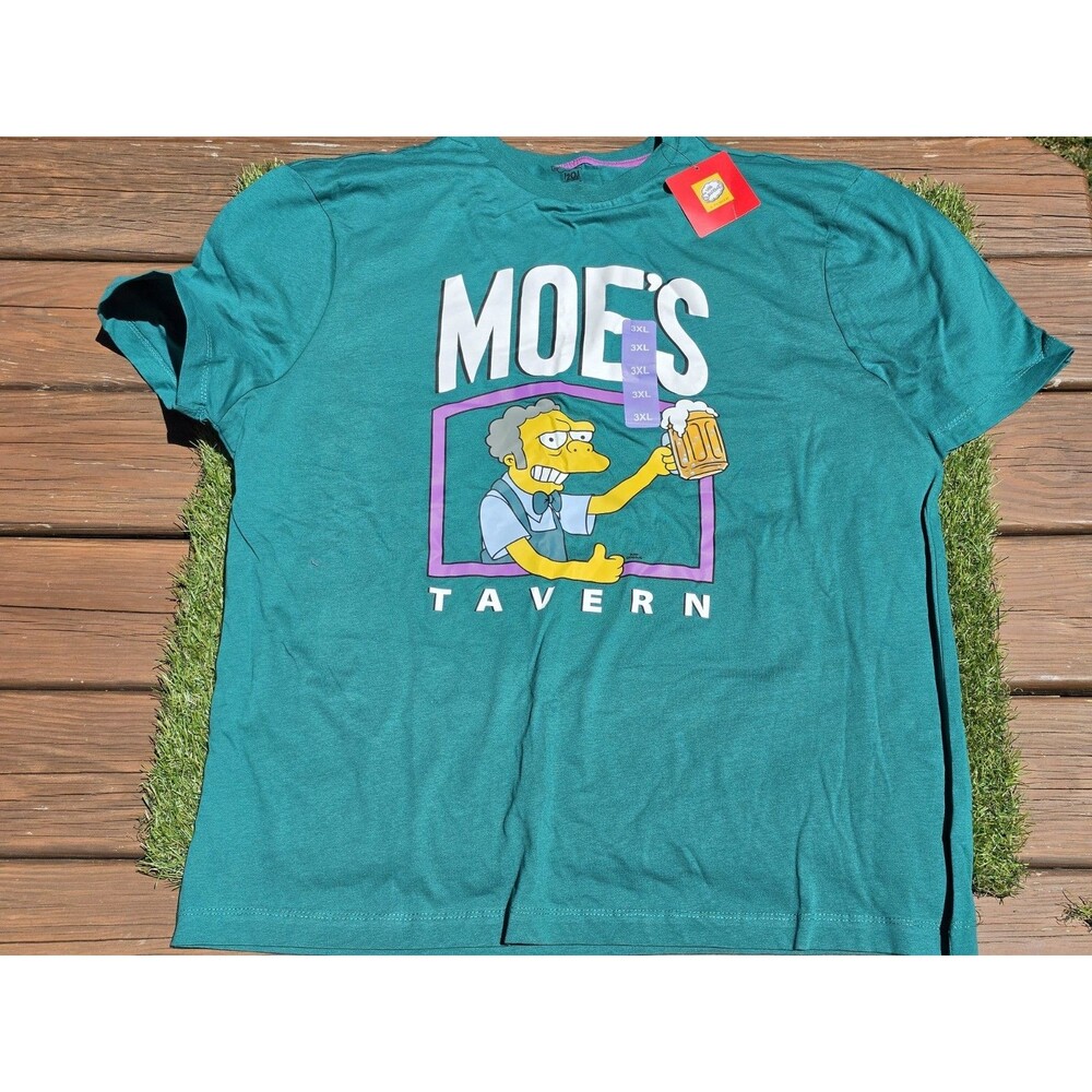 The Simpsons Moe’s Tavern Green T-Shirt Mens 3XL NWT Primark